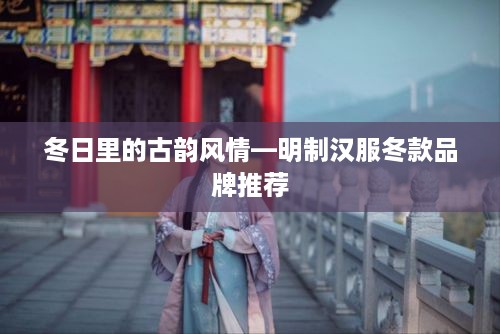 冬日里的古韵风情—明制汉服冬款品牌推荐