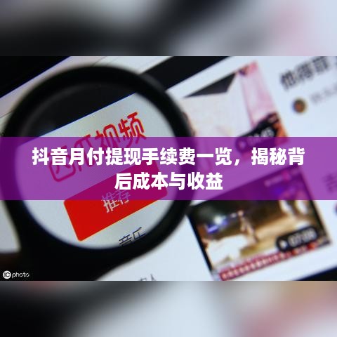 抖音月付提现手续费一览，揭秘背后成本与收益