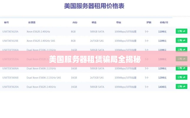 美国服务器租赁骗局全揭秘