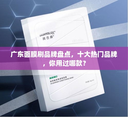 广东面膜刷品牌盘点，十大热门品牌，你用过哪款？