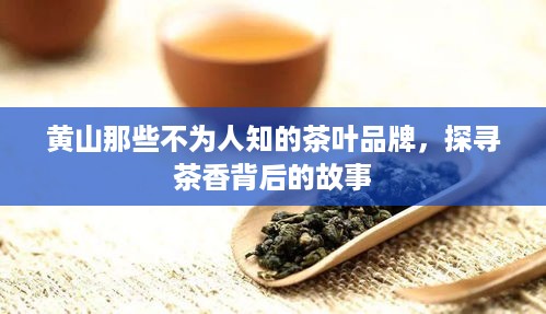 黄山那些不为人知的茶叶品牌，探寻茶香背后的故事