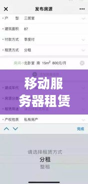 移动服务器租赁服务的全面指南