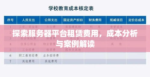 探索服务器平台租赁费用，成本分析与案例解读