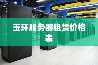 玉环服务器租赁价格表