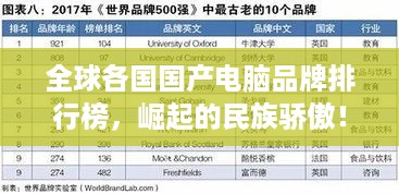 全球各国国产电脑品牌排行榜，崛起的民族骄傲！