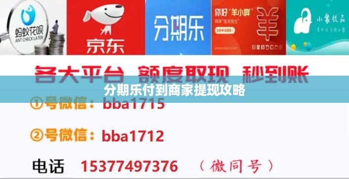 分期乐付到商家提现攻略