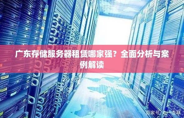 广东存储服务器租赁哪家强？全面分析与案例解读