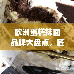 欧洲蛋糕抹面品牌大盘点，匠心独运，美味无限