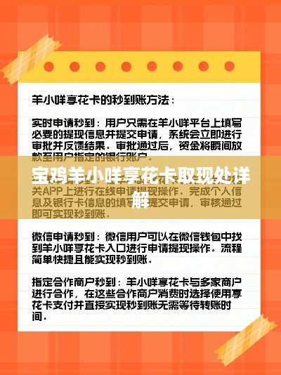 宝鸡羊小咩享花卡取现处详解