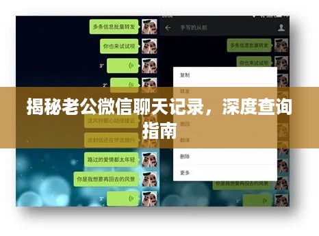 揭秘老公微信聊天记录，深度查询指南