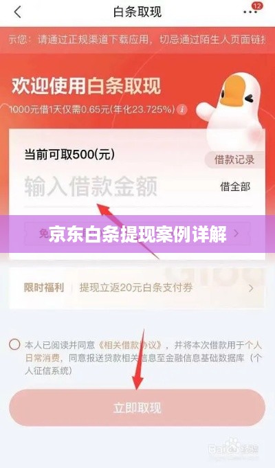 京东白条提现案例详解