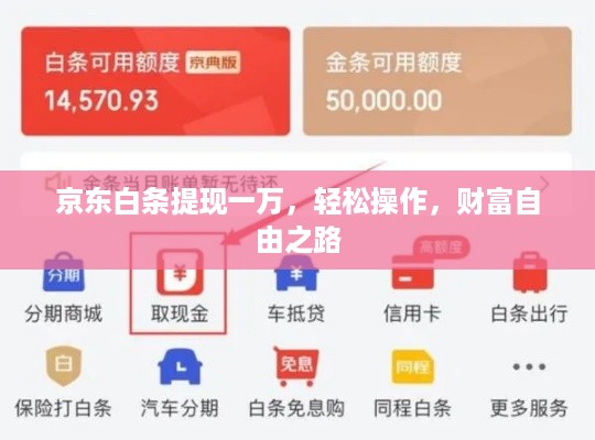 京东白条提现一万，轻松操作，财富自由之路