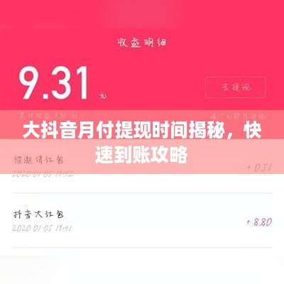 大抖音月付提现时间揭秘，快速到账攻略