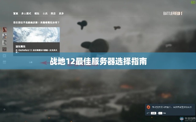 战地12最佳服务器选择指南