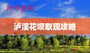 泸溪花呗取现攻略