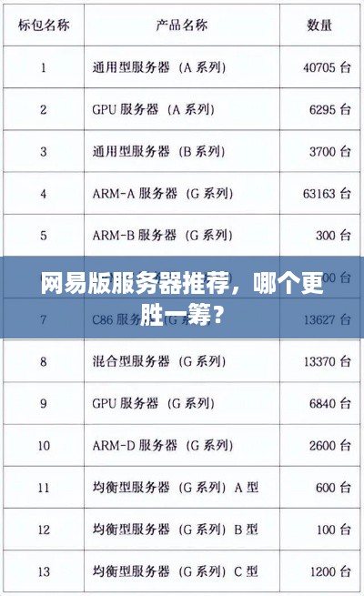 网易版服务器推荐，哪个更胜一筹？