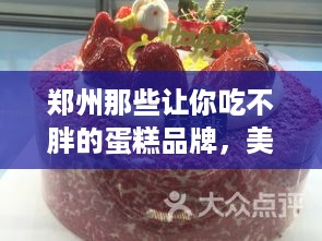 郑州那些让你吃不胖的蛋糕品牌，美味与健康兼得！