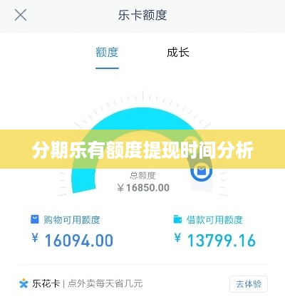 分期乐有额度提现时间分析
