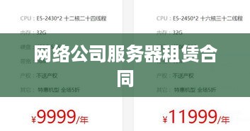 网络公司服务器租赁合同