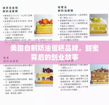 美国自制奶油蛋糕品牌，甜蜜背后的创业故事