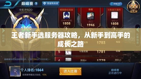 王者新手选服务器攻略，从新手到高手的成长之路