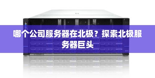 哪个公司服务器在北极？探索北极服务器巨头