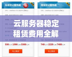 云服务器稳定租赁费用全解析