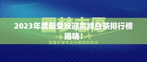 2023年度最受欢迎品牌白茶排行榜揭晓！