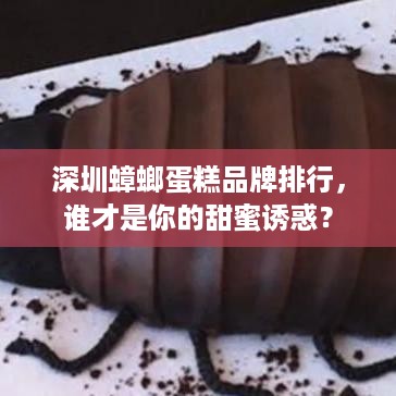 深圳蟑螂蛋糕品牌排行，谁才是你的甜蜜诱惑？