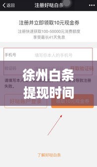 徐州白条提现时间查询
