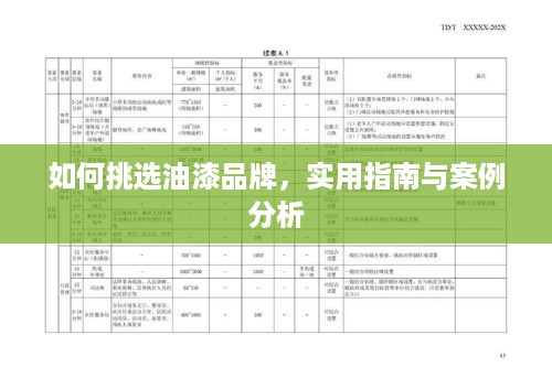 如何挑选油漆品牌，实用指南与案例分析