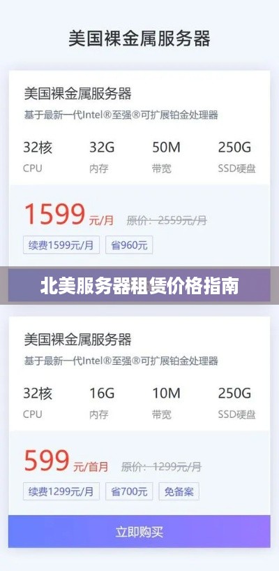 北美服务器租赁价格指南