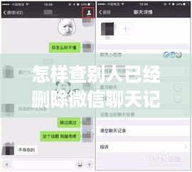 怎样查别人已经删除微信聊天记录