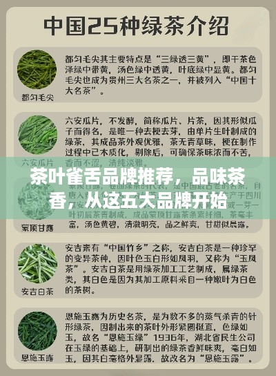 茶叶雀舌品牌推荐，品味茶香，从这五大品牌开始