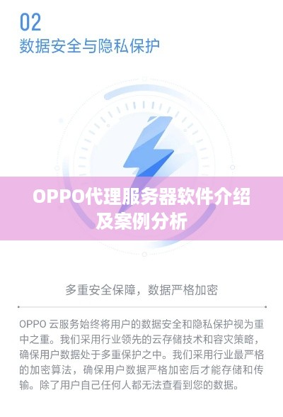 OPPO代理服务器软件介绍及案例分析