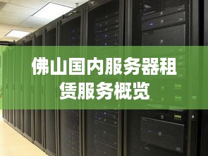 佛山国内服务器租赁服务概览