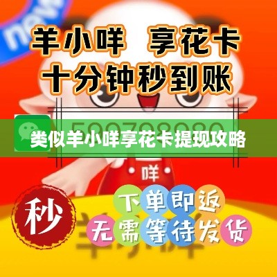 类似羊小咩享花卡提现攻略