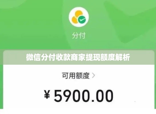 微信分付收款商家提现额度解析