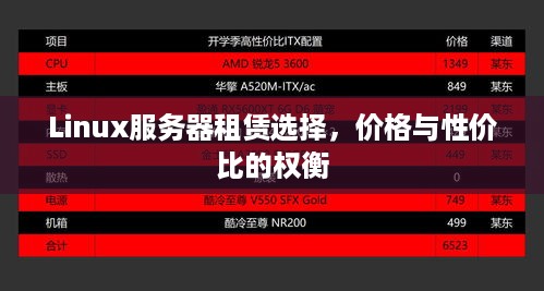 Linux服务器租赁选择，价格与性价比的权衡