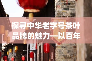 探寻中华老字号茶叶品牌的魅力—以百年老店为例