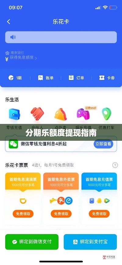 分期乐额度提现指南
