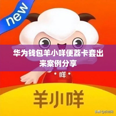 华为钱包羊小咩便荔卡套出来案例分享
