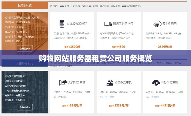 购物网站服务器租赁公司服务概览