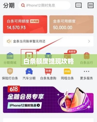 白条额度提现攻略