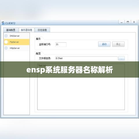 ensp系统服务器名称解析