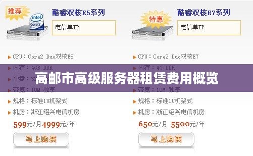 高邮市高级服务器租赁费用概览