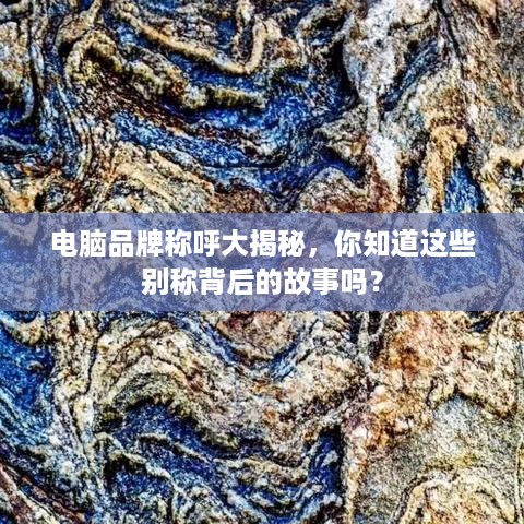 电脑品牌称呼大揭秘，你知道这些别称背后的故事吗？