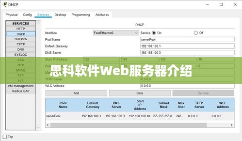 思科软件Web服务器介绍