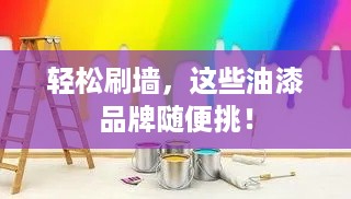 轻松刷墙，这些油漆品牌随便挑！