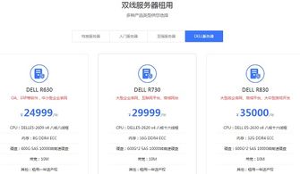 网站服务器租用租赁费用详解